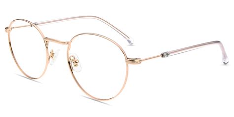 Unisex full frame metal eyeglasses 